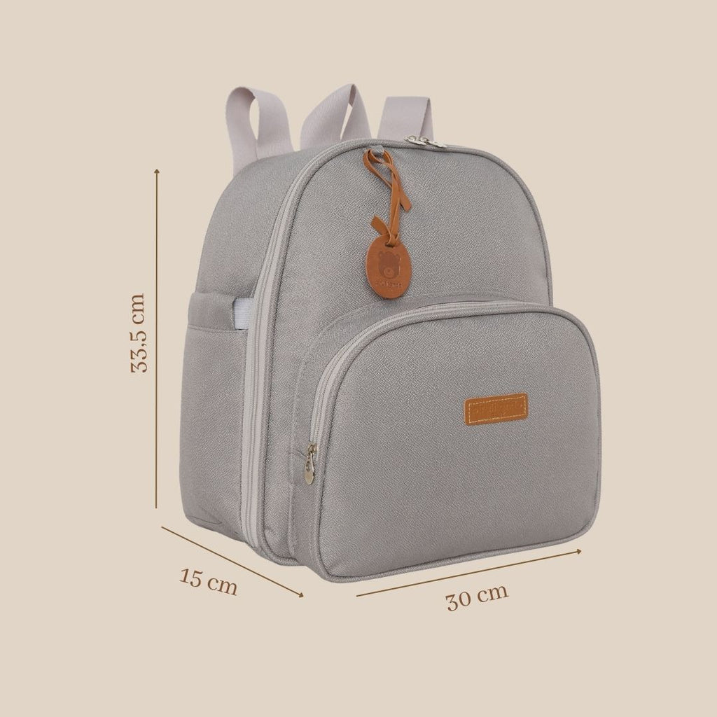 Mochila Maternidade Média Térmica Essência Cinza