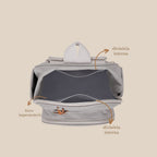 Mochila Maternidade Média Térmica Essência Cinza