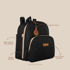 Mochila Maternidade Média Térmica Essência Preto