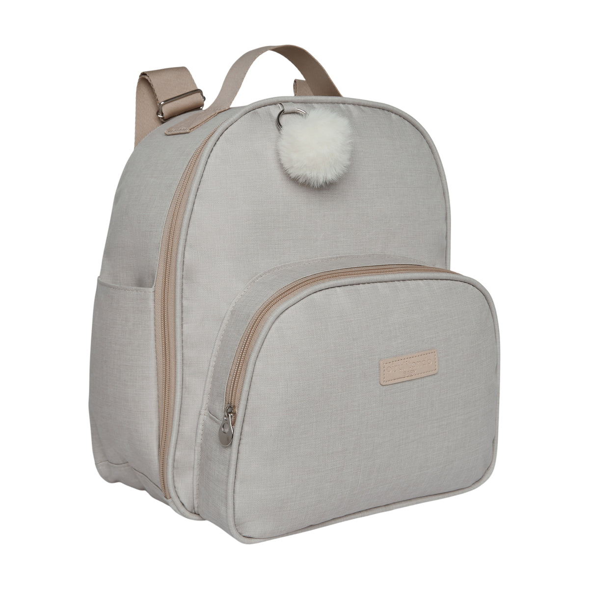Mochila Maternidade de Passeio com Bolso Térmico Aconchego Marfim