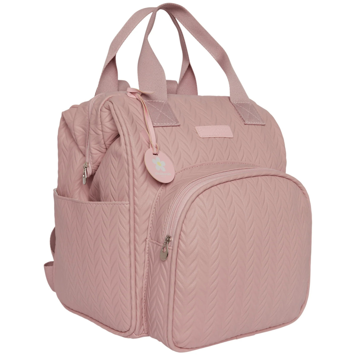 Mochila Maternidade Grande com Bolso Térmico Refúgio Rosê - foto principal | Pirulitando Baby