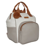 Mochila Grande Ternura Off White com Cinza — peça do kit