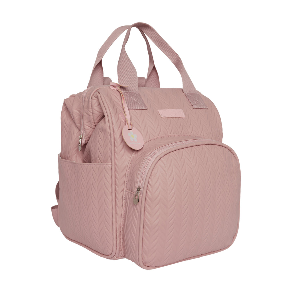 Mochila Maternidade Grande com Bolso Térmico Refúgio Rosê