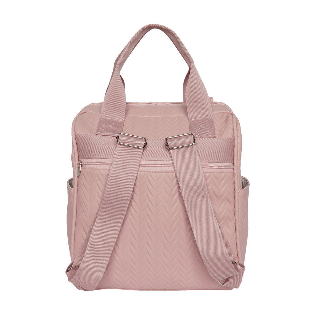 Mochila Maternidade Grande com Bolso Térmico Refúgio Rosê