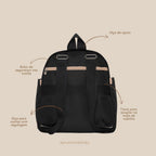 Mochila Maternidade Média Térmica Essência Preto