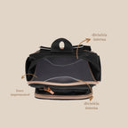 Mochila Maternidade Média Térmica Essência Preto