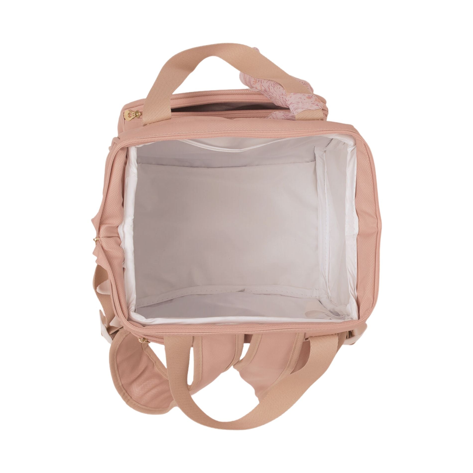 Mochila Maternidade Média com Bolso Frontal Térmico Encanto Rosê