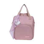 Mochila Maternidade Média com Bolso Frontal Térmico Encanto Rosê