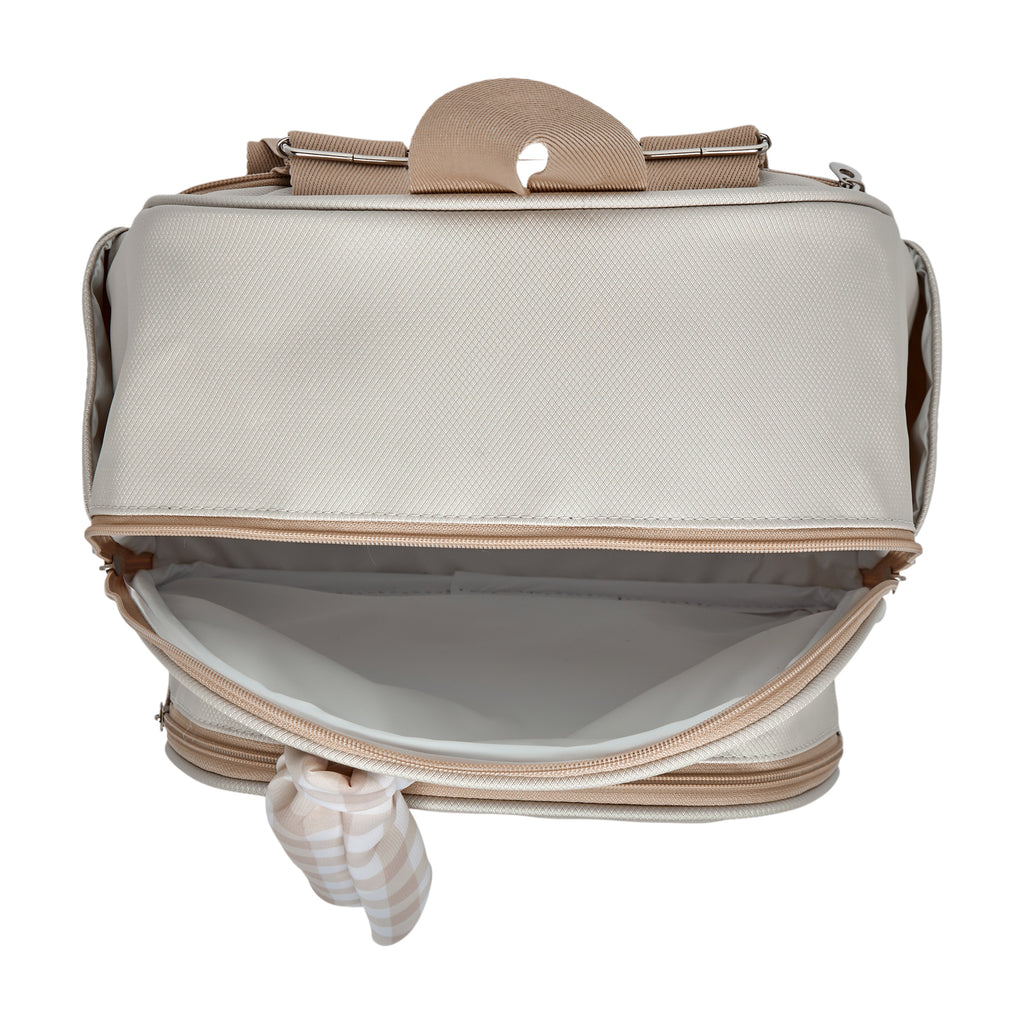 Mochila Maternidade de Passeio com Bolso Térmico Encanto Rosê