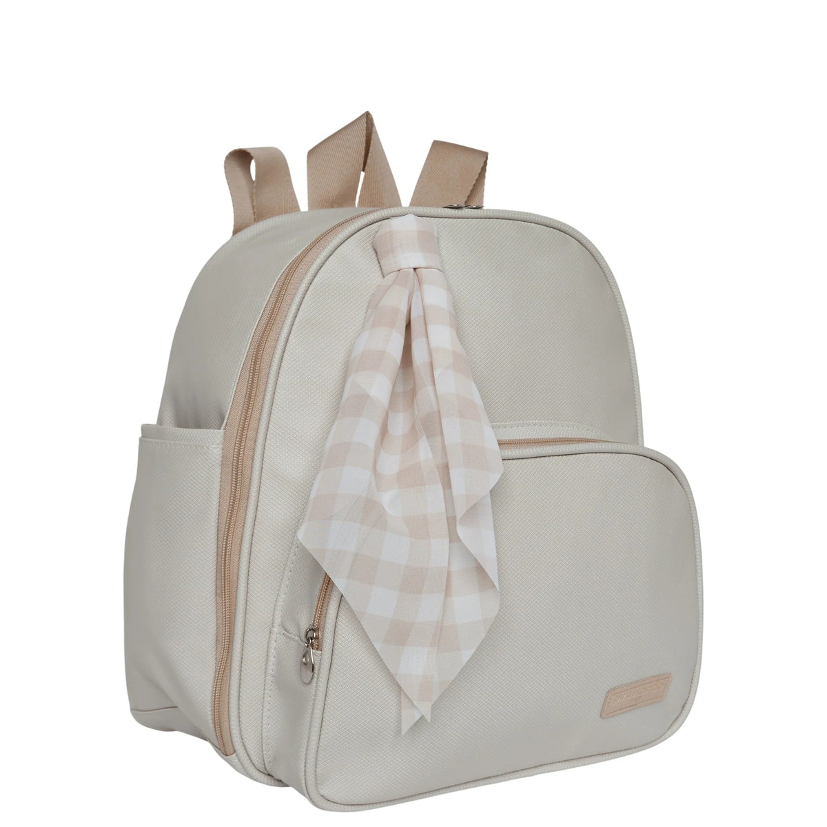Mochila Maternidade de Passeio com Bolso Térmico Encanto Marfim - foto principal | Pirulitando Baby