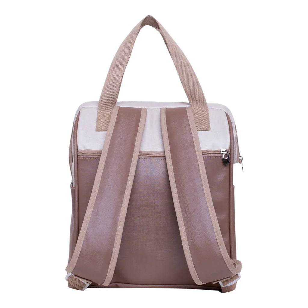 Mochila Maternidade Grande com Bolso Térmico Petit Caramelo