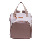 Mochila Maternidade Grande com Bolso Térmico Petit Caramelo