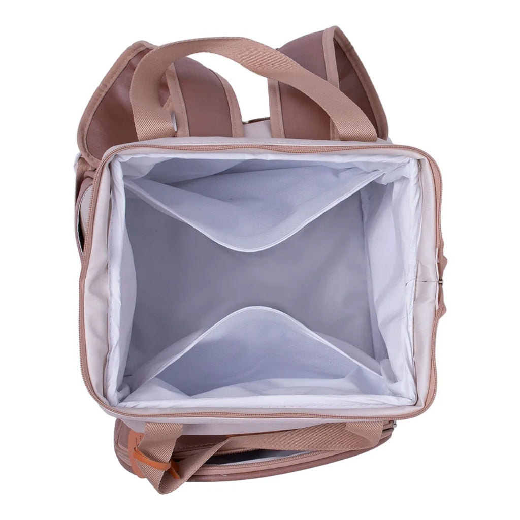 Mochila Maternidade Grande com Bolso Térmico Petit Caramelo