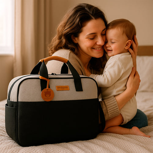 Bolsa Maternidade Abraço Cinza