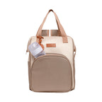 Mochila Maternidade Média Petit Cinza com Bolso Frontal Térmico