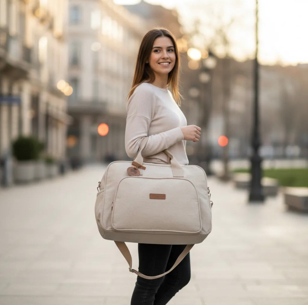 Bolsa Maternidade Grande Sentimento Marfim