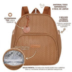 Mochila Maternidade com  Bolso Térmico Refúgio  Marrom