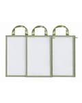 Organizador Maternidade em Tela Transparente Verde – 3 Unidades