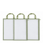 Organizador Maternidade em Tela Transparente Verde – 3 Unidades
