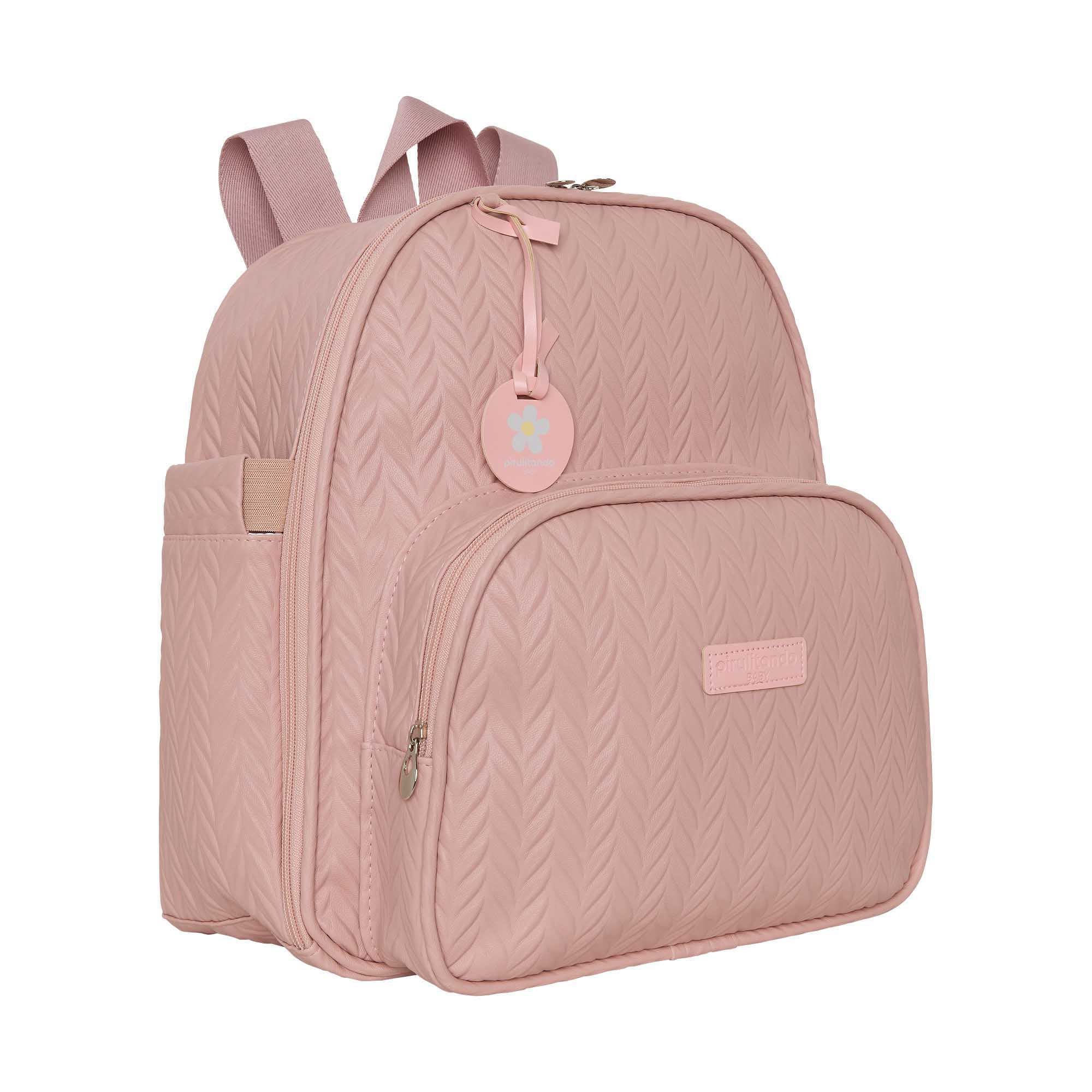 Mochila Maternidade com Bolso Térmico Refúgio Rosê