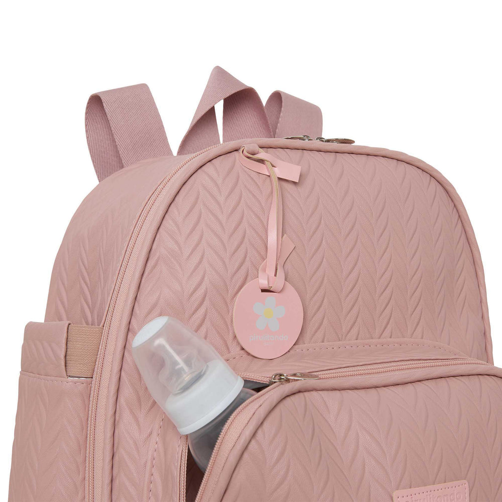 Mochila Maternidade com Bolso Térmico Refúgio Rosê