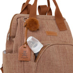 Mochila com Bolso Térmico Memórias Marrom