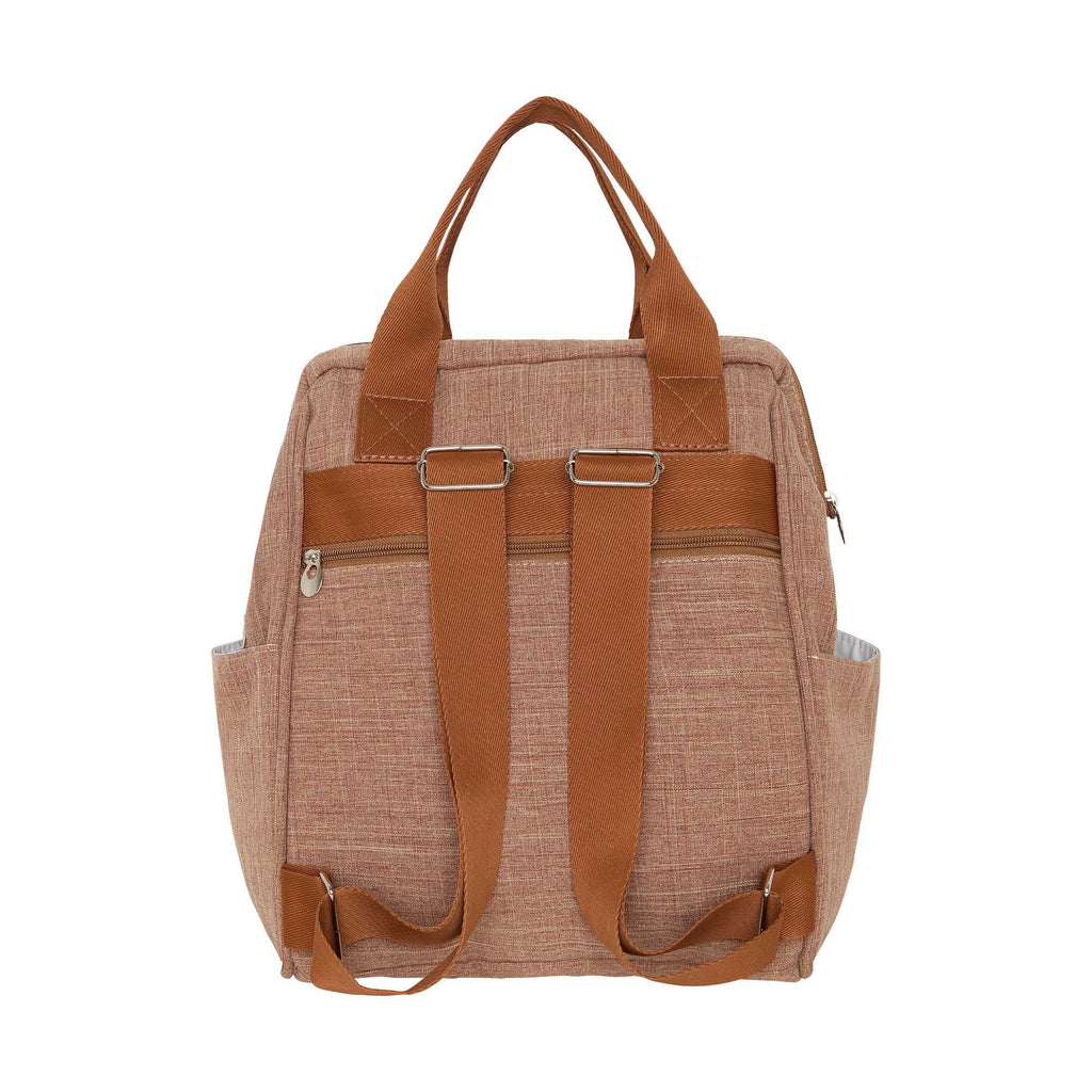 Mochila com Bolso Térmico Memórias Marrom