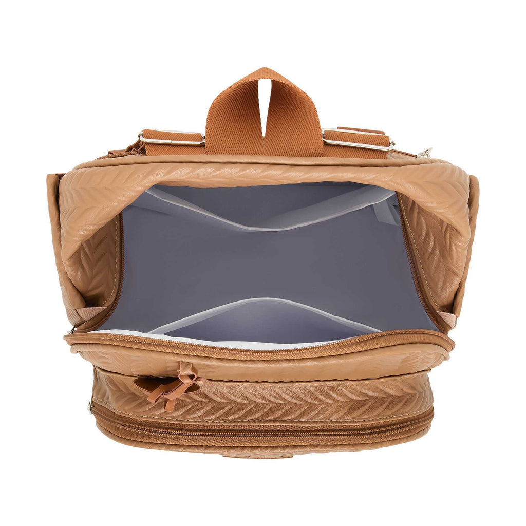 Mochila Maternidade com  Bolso Térmico Refúgio  Marrom
