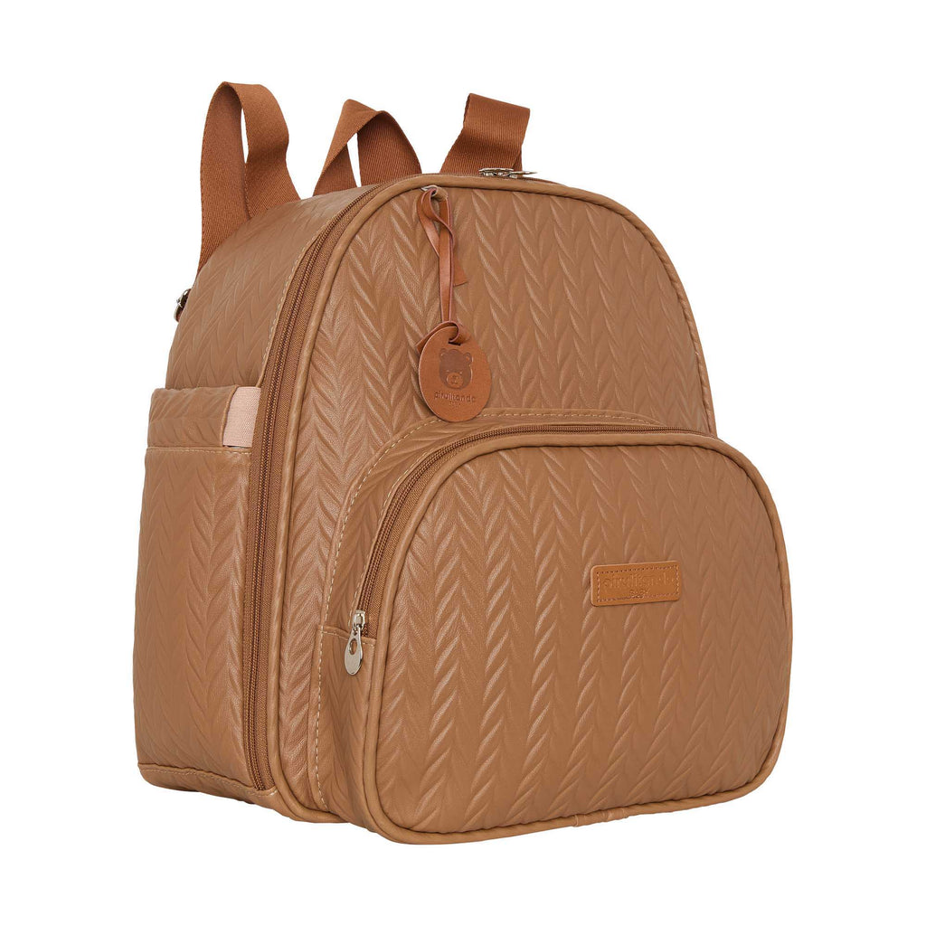 Mochila Maternidade com  Bolso Térmico Refúgio  Marrom