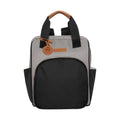 Mochila Média c/ Bolso Térmico Abraço Cinza/Preto