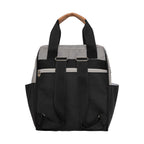 Mochila Média c/ Bolso Térmico Abraço Cinza/Preto