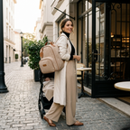 Mochila Média com Bolso Térmico Teddy- Marfim