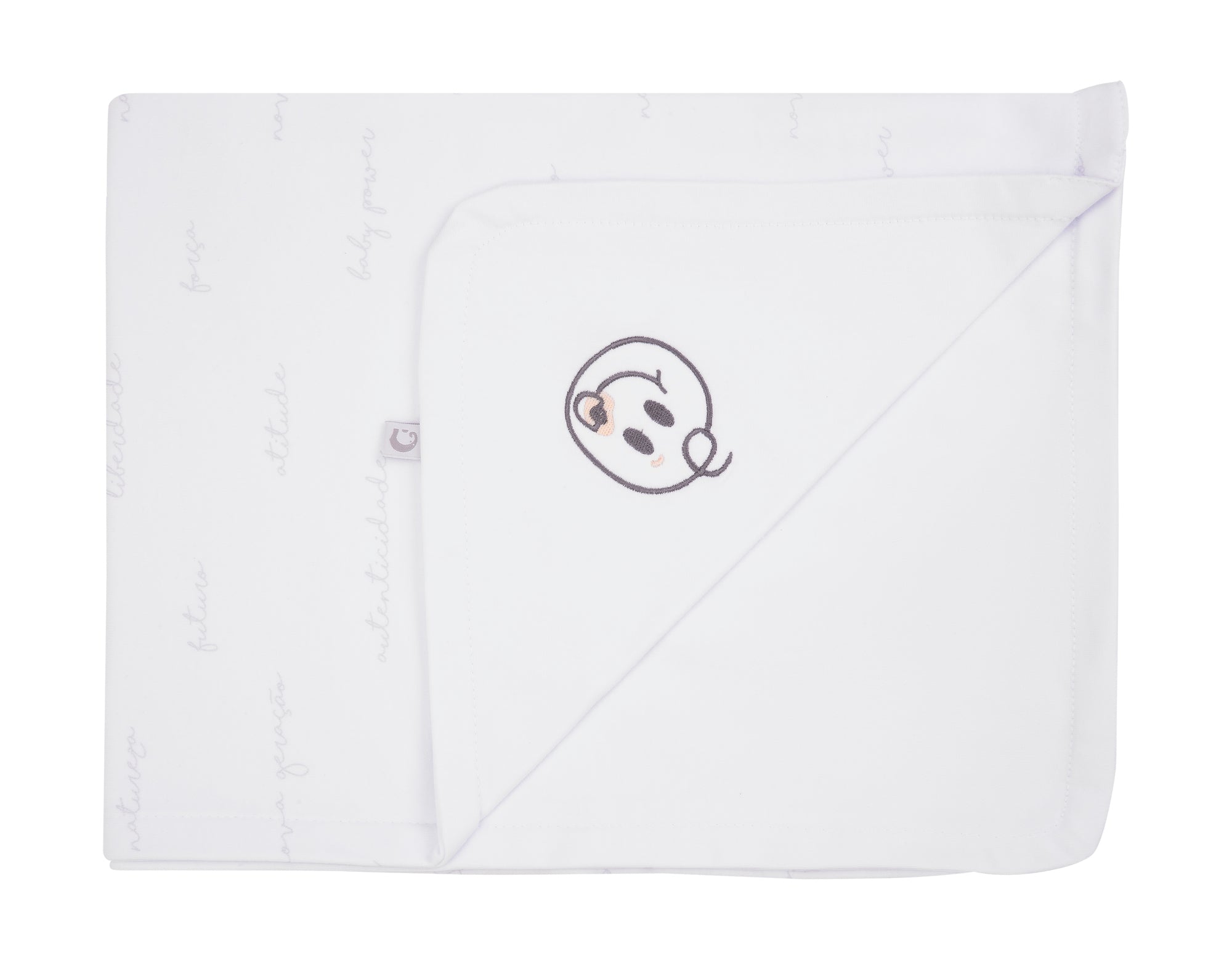 MANTA DE SUEDINE BABY POWER - BRANCO