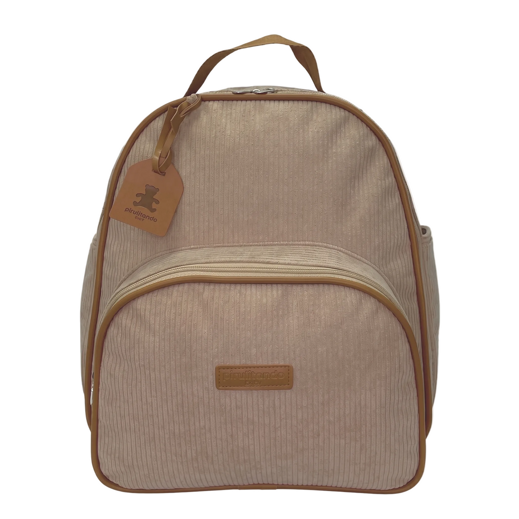 Mochila Média com Bolso Térmico Teddy- Marfim
