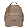 Mochila Média com Bolso Térmico Teddy- Marfim