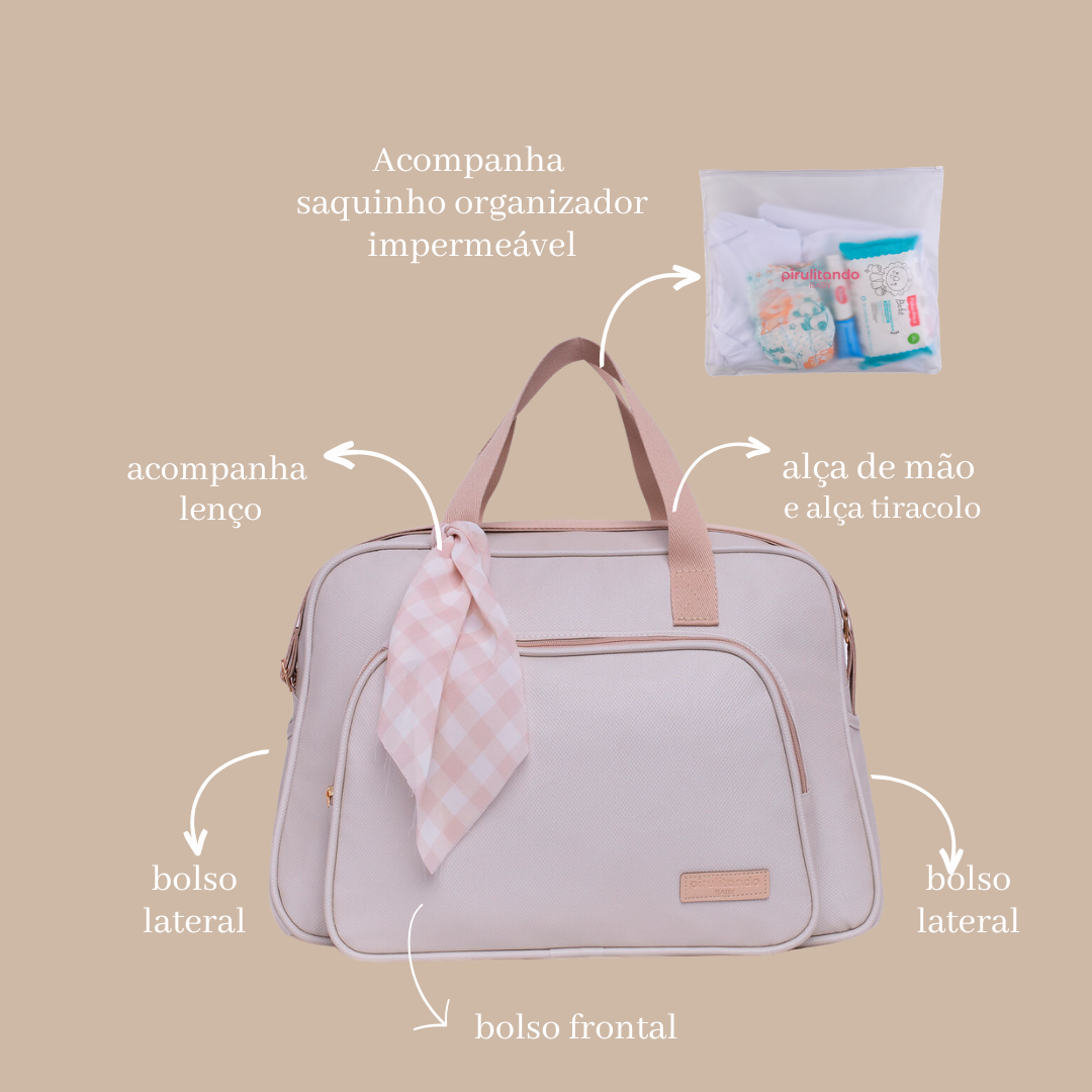 Bolsa Maternidade Grande Encanto Marfim