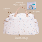 Bolsa Grande Maternidade Confete- com Bolsos Laterais Térmicos