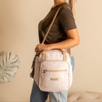 Bolsa de Passeio com Bolso da Frente Térmico Confete Marfim