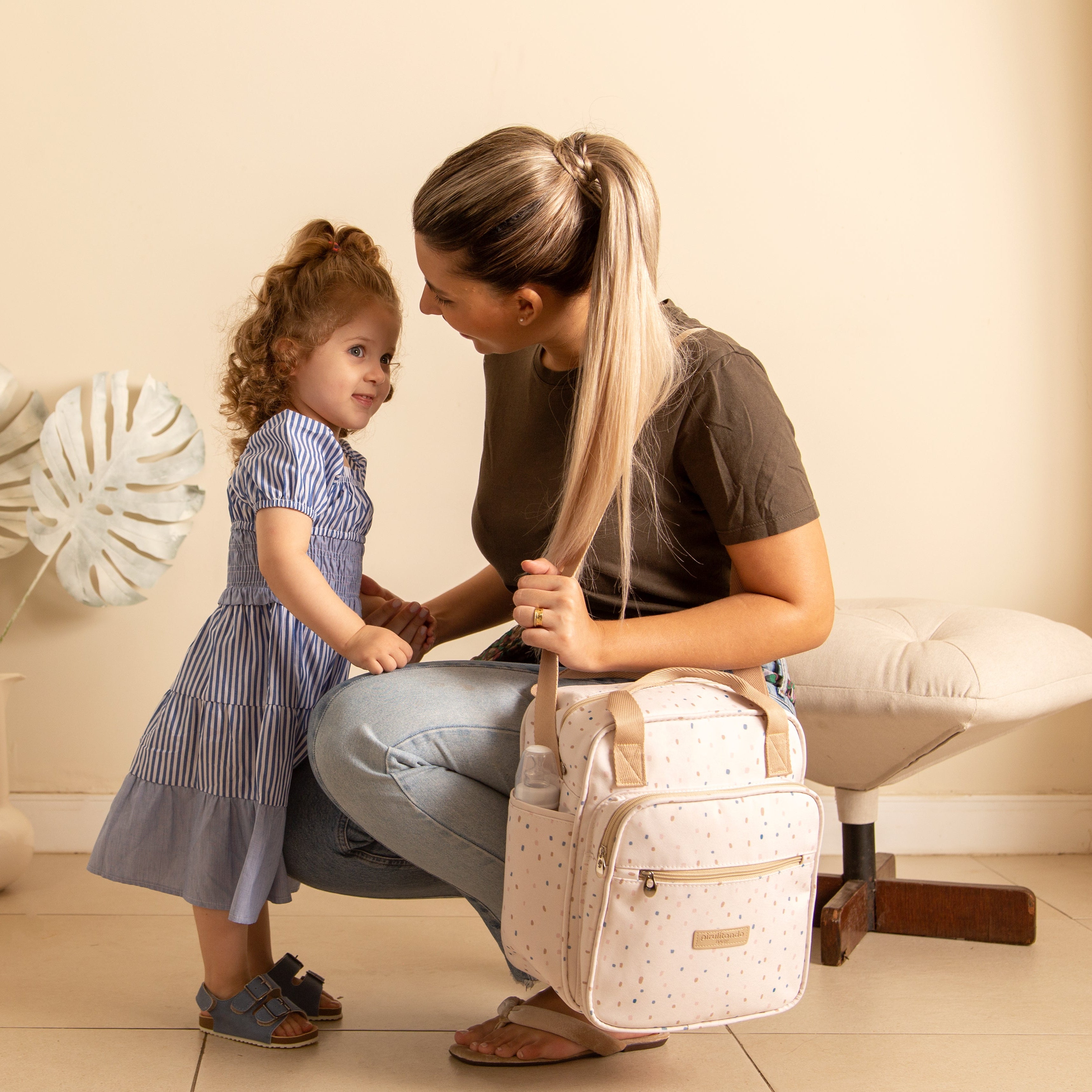 Bolsa de Passeio Térmica Confete Marfim
