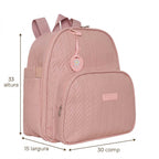 Mochila Maternidade de Passeio com Bolso Térmico Refúgio Rosê — foto 2