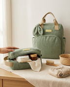 Mochila Maternidade Grande com Bolso Térmico Dengo Verde