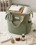 Mochila Maternidade Grande com Bolso Térmico Dengo Verde