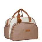 Bolsa Maternidade Grande Ternura Off White com Marrom, peça do conjunto