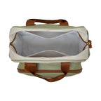Bolsa Maternidade Grande Ternura Off White C/ Verde