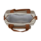 Bolsa de Passeio Média Ternura Off White C/ Cinza