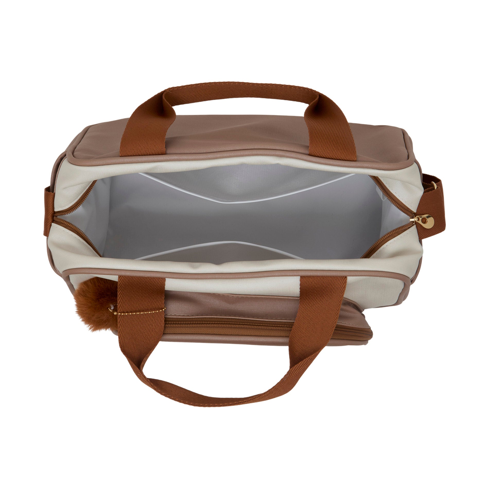 Bolsa de Passeio Média Ternura Off White C/ Marrom