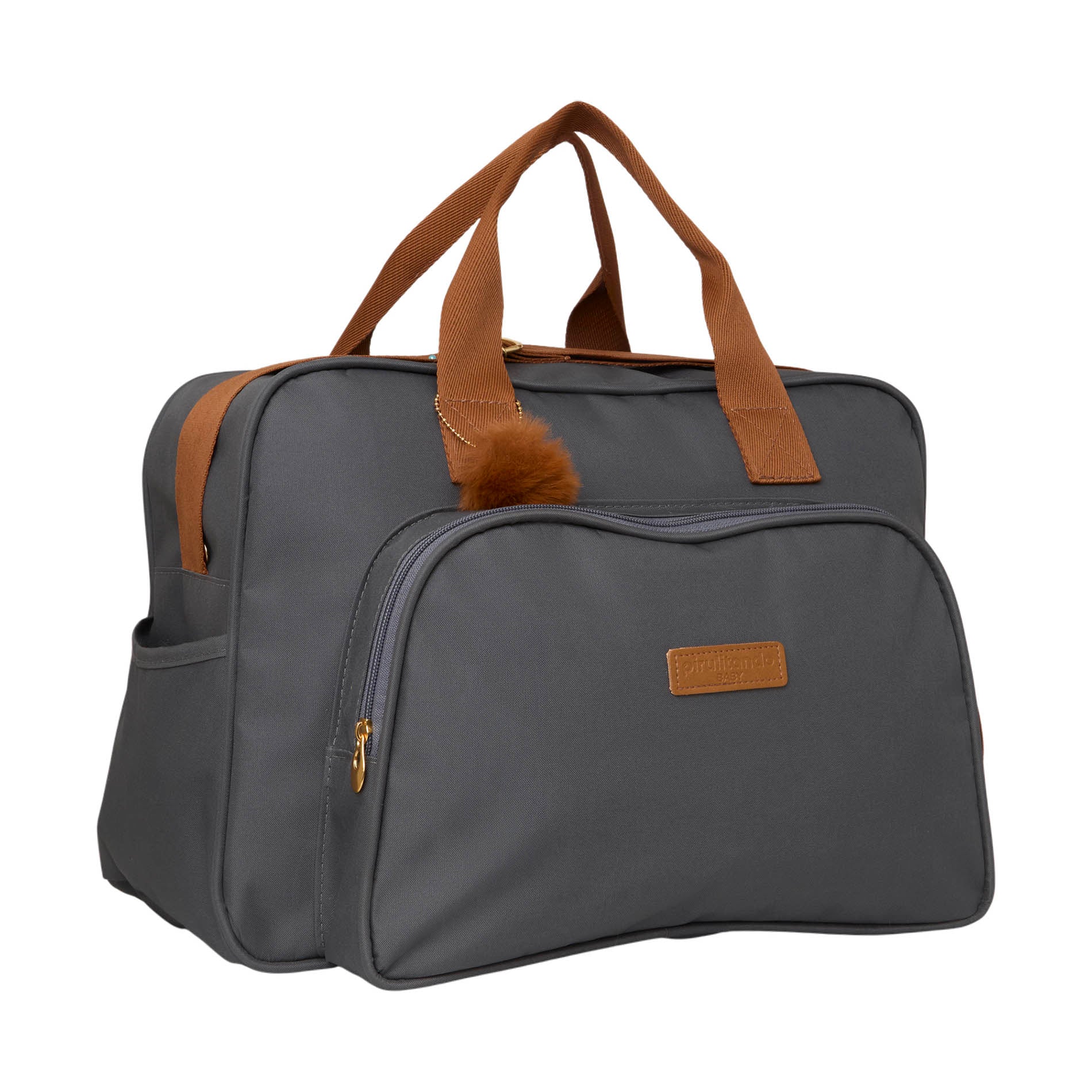 Bolsa Maternidade Grande Família Cinza Grafite