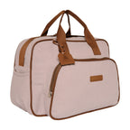 Bolsa Maternidade Grande Teddy Rosa com Marrom