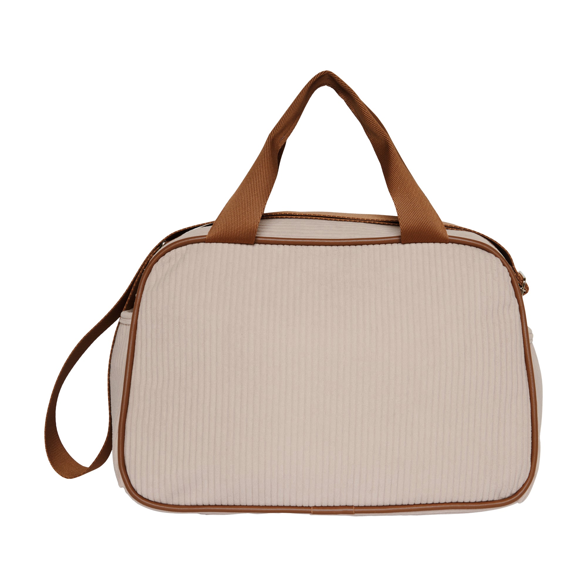 Bolsa Maternidade de Passeio Teddy Rosa com Marrom