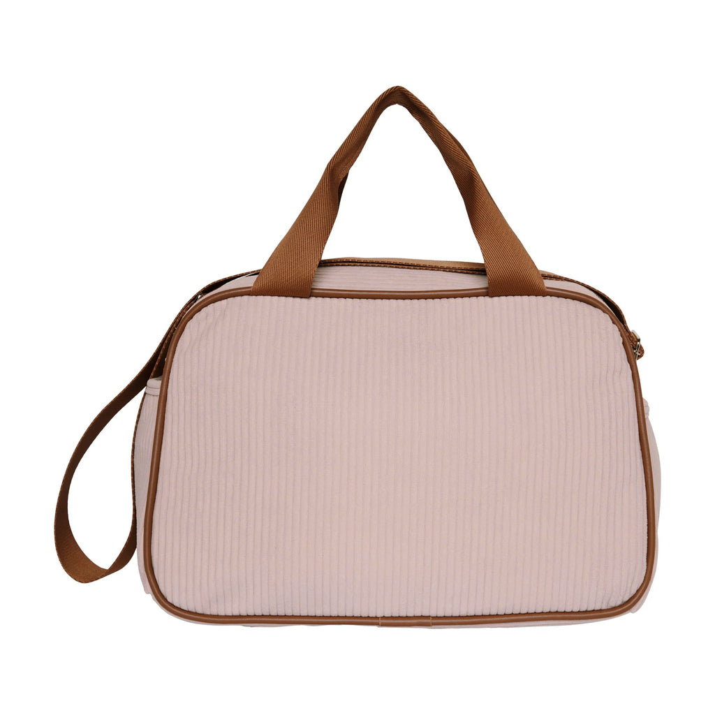 Bolsa Maternidade de Passeio Teddy Rosa com Marrom